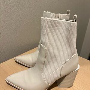 Wild Pair Off-White Heeled Boots